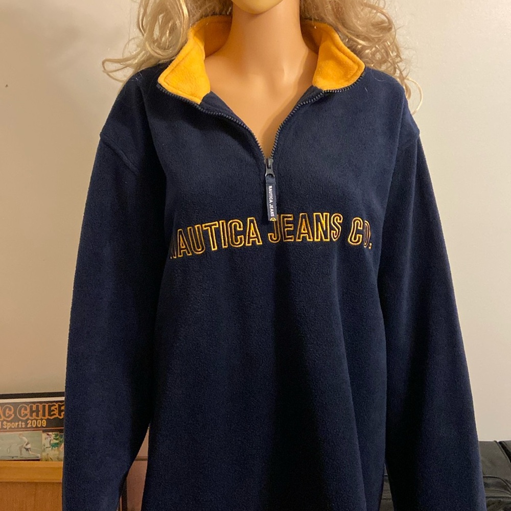 Men’s XXL/TTG Nautical Jeans Co. 1/4 zip Fleece.